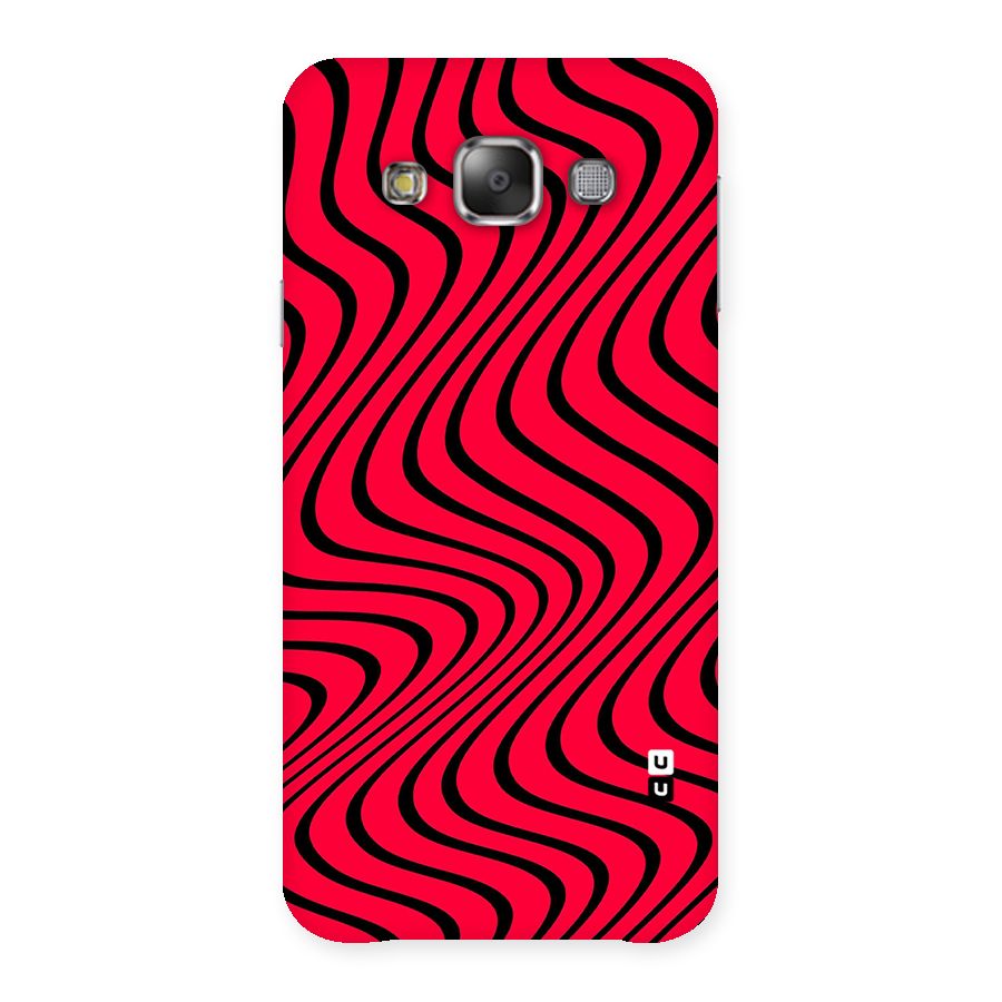 Waves Pattern Print Back Case for Galaxy E7