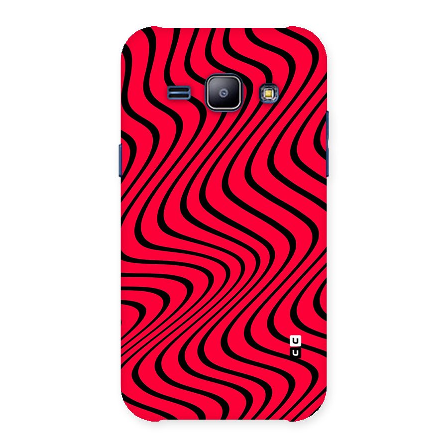 Waves Pattern Print Back Case for Galaxy J1
