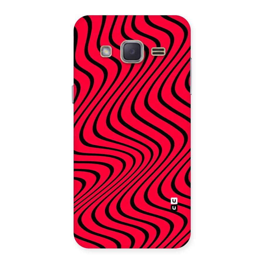 Waves Pattern Print Back Case for Galaxy J2