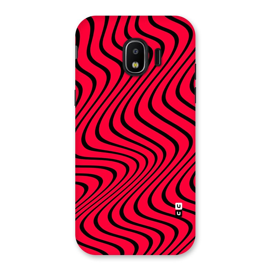 Waves Pattern Print Back Case for Galaxy J2 Pro 2018