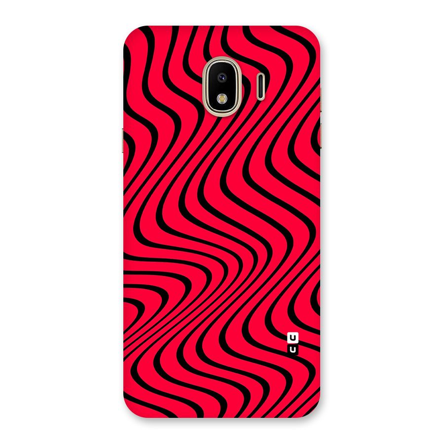 Waves Pattern Print Back Case for Galaxy J4