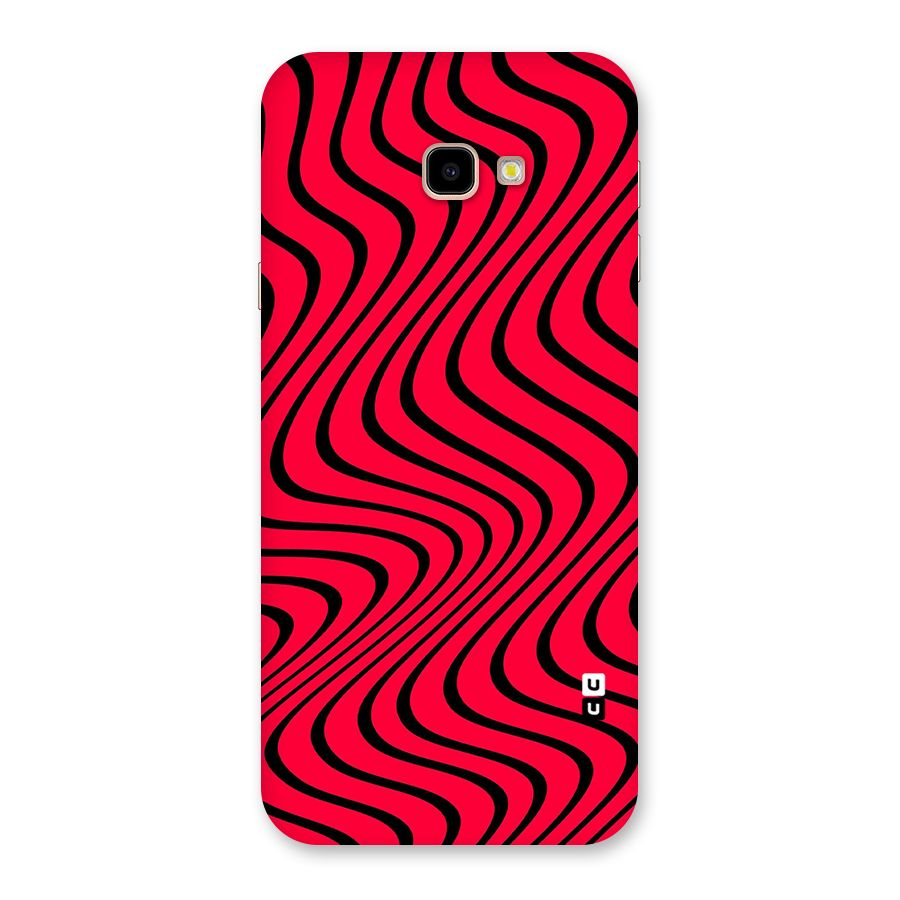 Waves Pattern Print Back Case for Galaxy J4 Plus