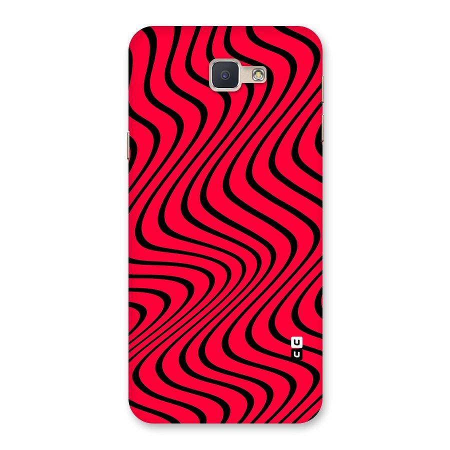 Waves Pattern Print Back Case for Galaxy J5 Prime