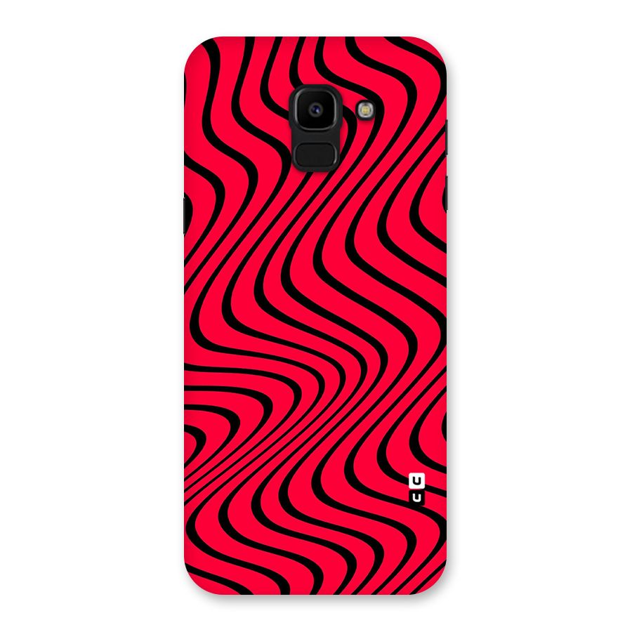 Waves Pattern Print Back Case for Galaxy J6