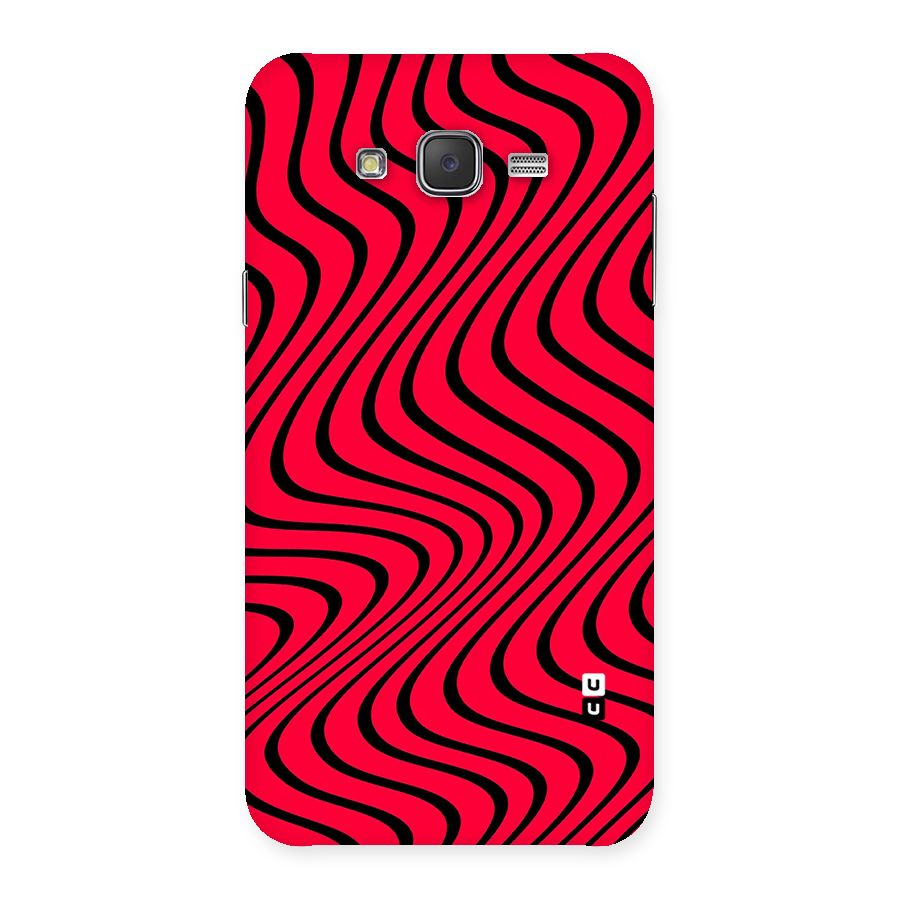 Waves Pattern Print Back Case for Galaxy J7