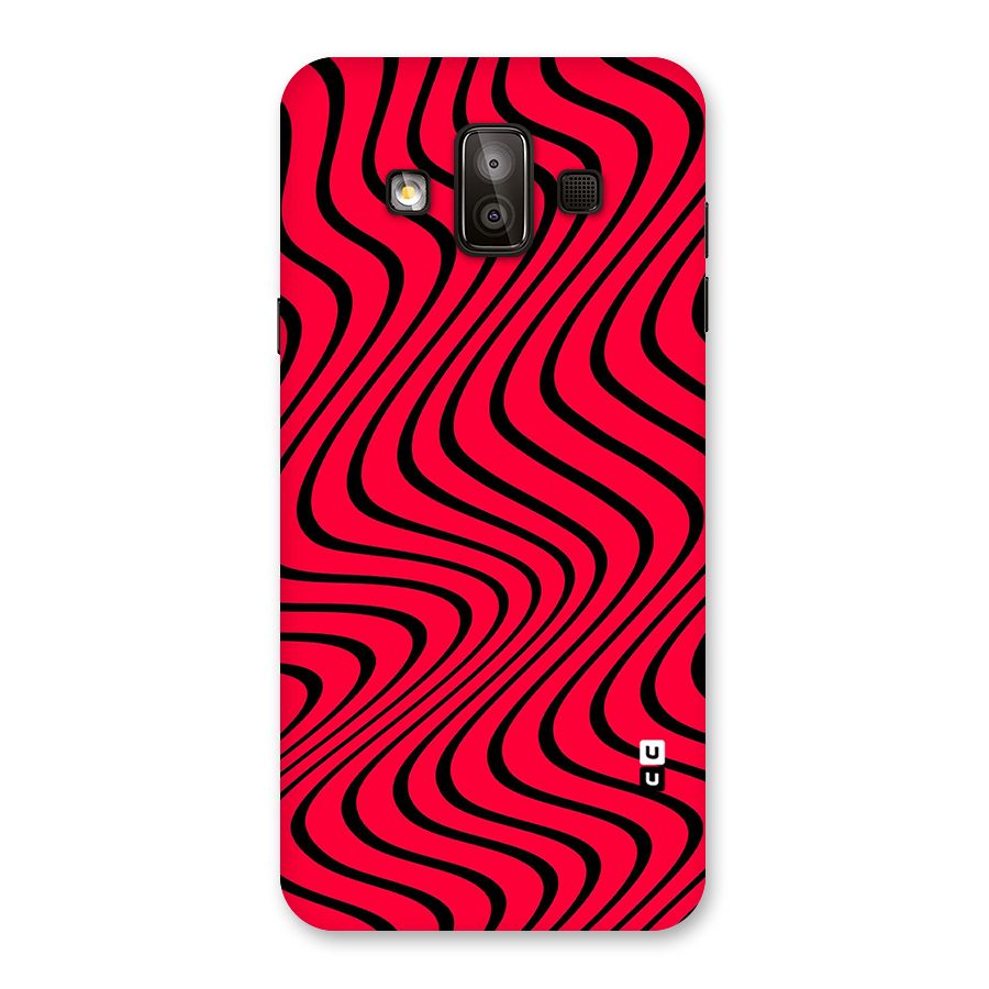 Waves Pattern Print Back Case for Galaxy J7 Duo