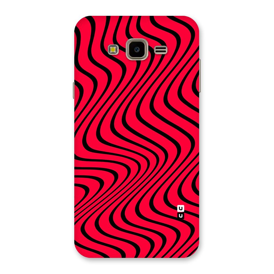 Waves Pattern Print Back Case for Galaxy J7 Nxt