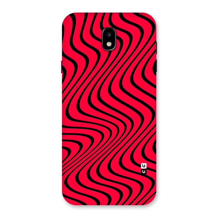 Waves Pattern Print Back Case for Galaxy J7 Pro