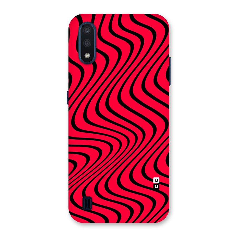 Waves Pattern Print Back Case for Galaxy M01
