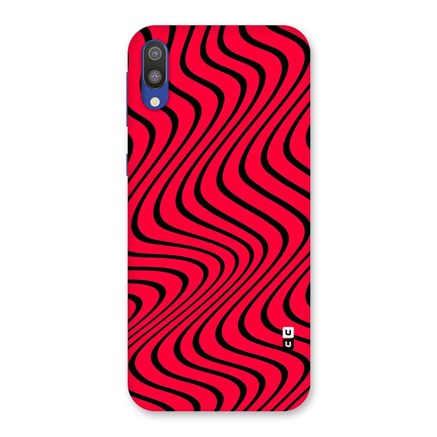 Waves Pattern Print Back Case for Galaxy M10