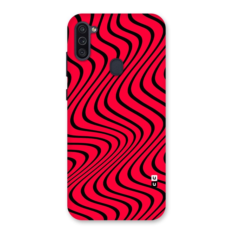 Waves Pattern Print Back Case for Galaxy M11