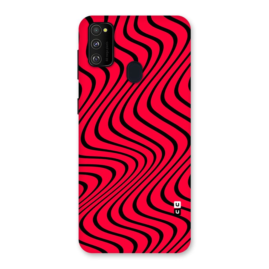 Waves Pattern Print Back Case for Galaxy M21