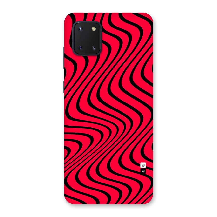 Waves Pattern Print Back Case for Galaxy Note 10 Lite