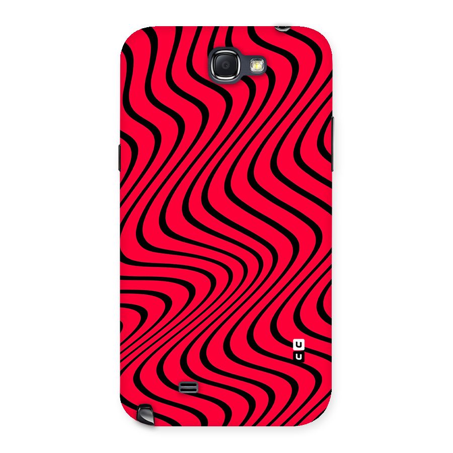 Waves Pattern Print Back Case for Galaxy Note 2