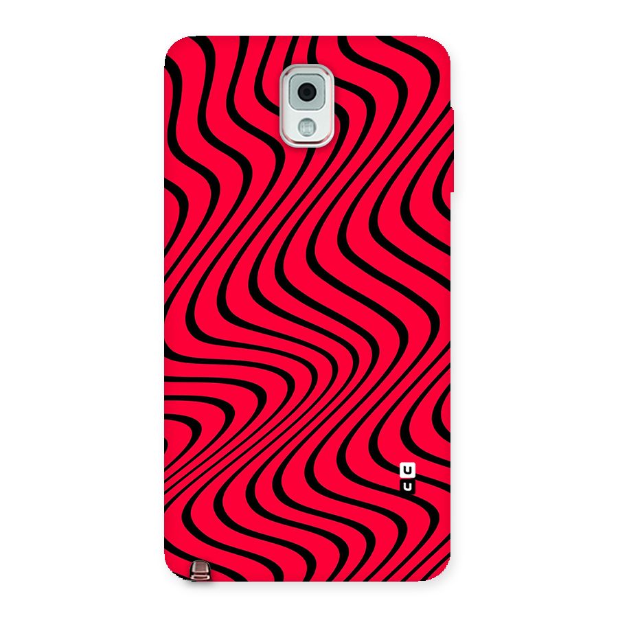 Waves Pattern Print Back Case for Galaxy Note 3