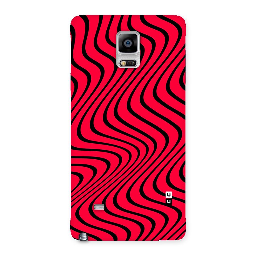 Waves Pattern Print Back Case for Galaxy Note 4