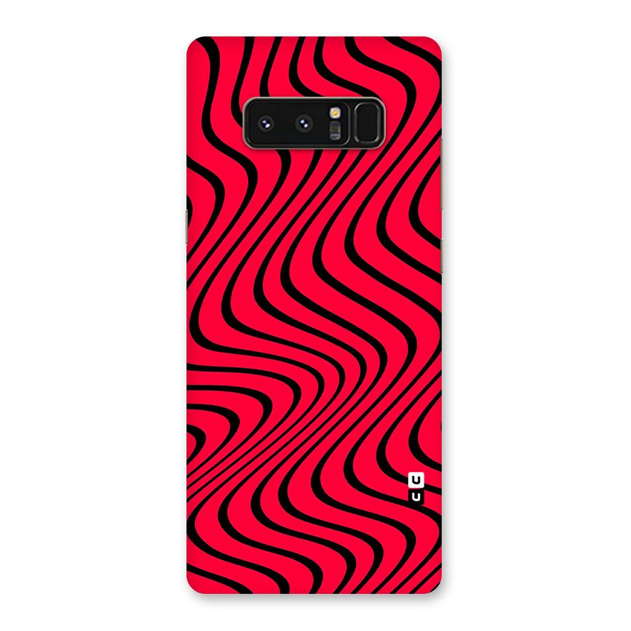 Waves Pattern Print Back Case for Galaxy Note 8