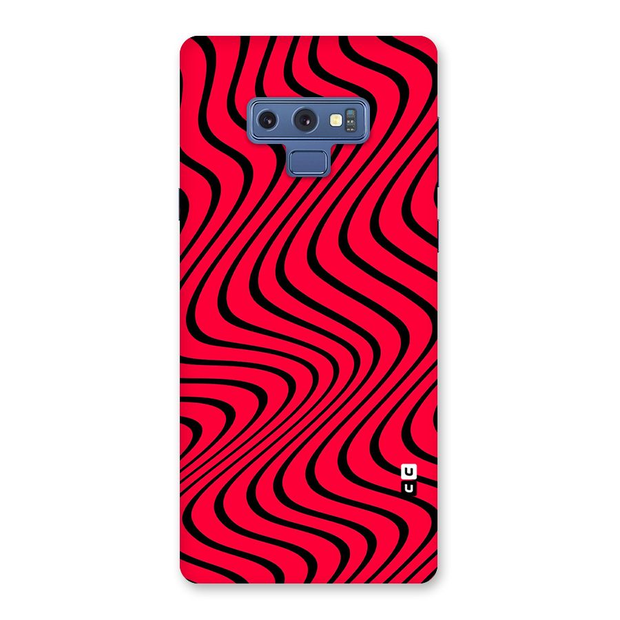 Waves Pattern Print Back Case for Galaxy Note 9