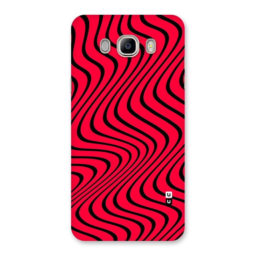 Waves Pattern Print Back Case for Galaxy On8