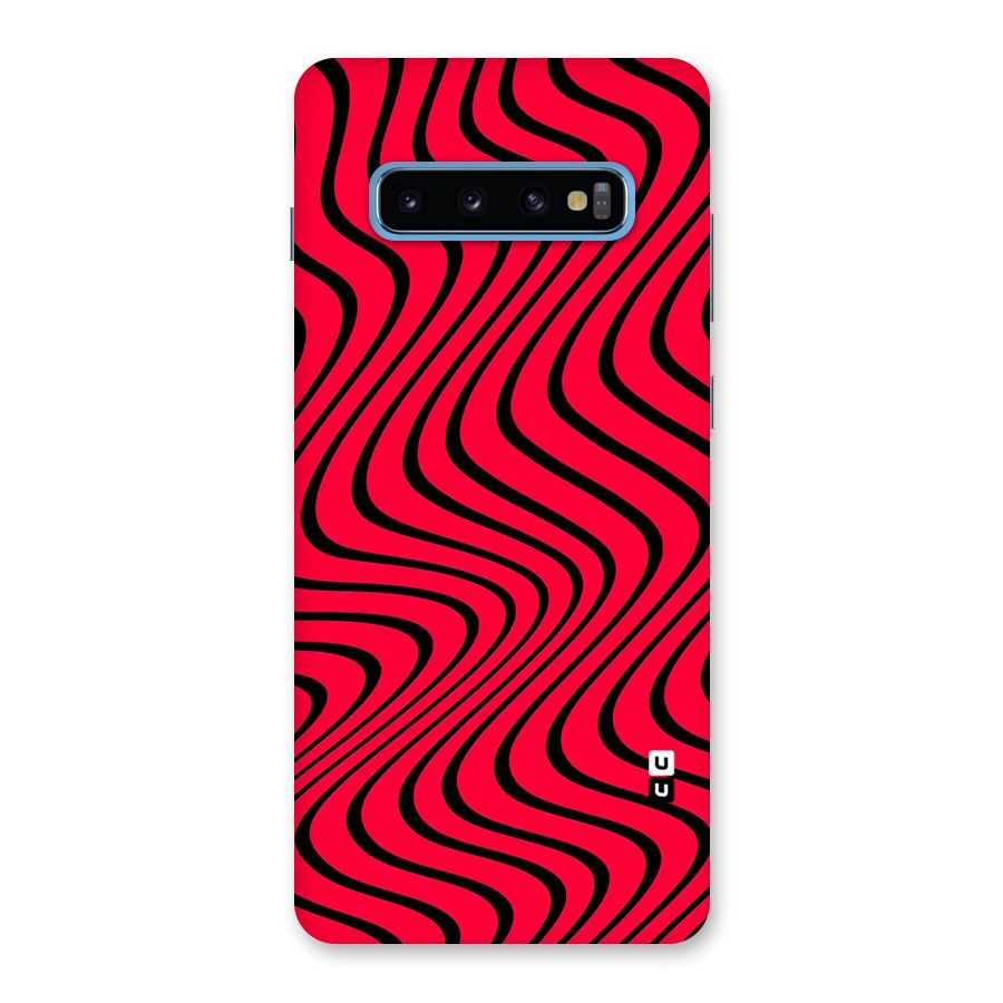 Waves Pattern Print Back Case for Galaxy S10 Plus
