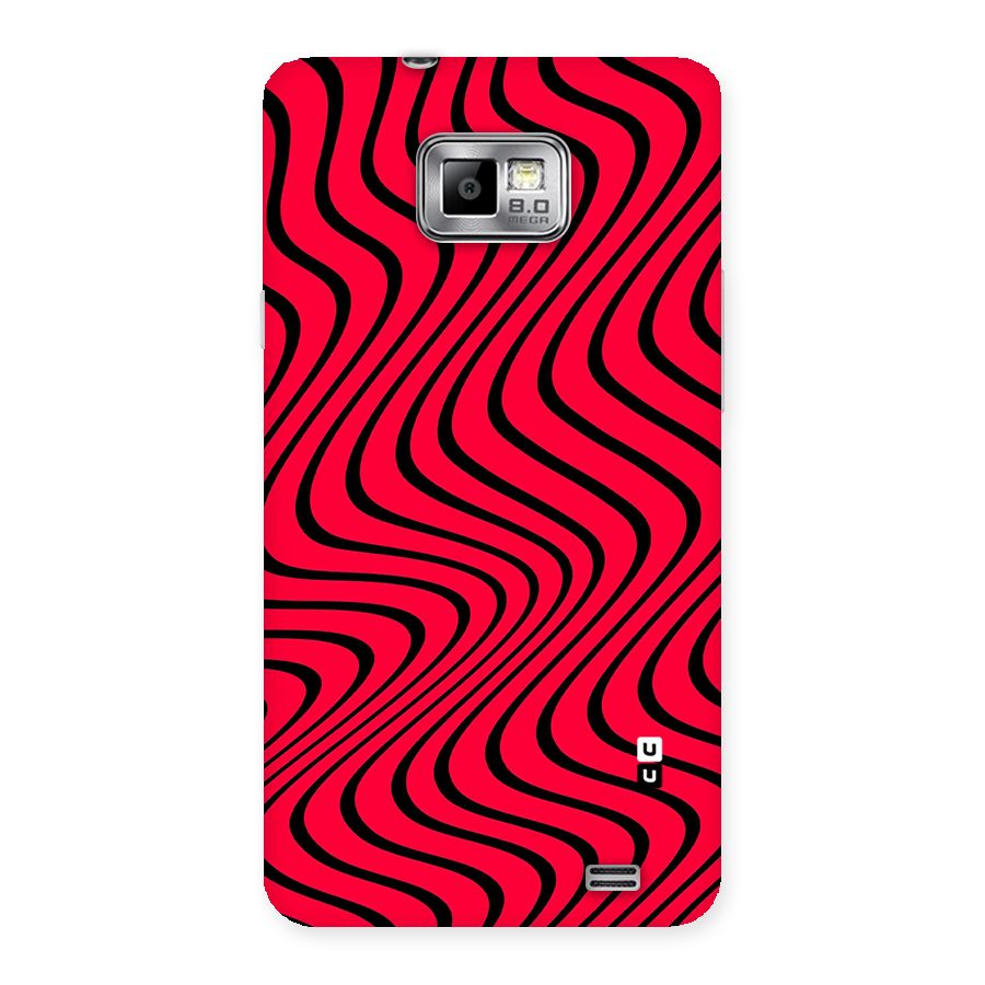 Waves Pattern Print Back Case for Galaxy S2