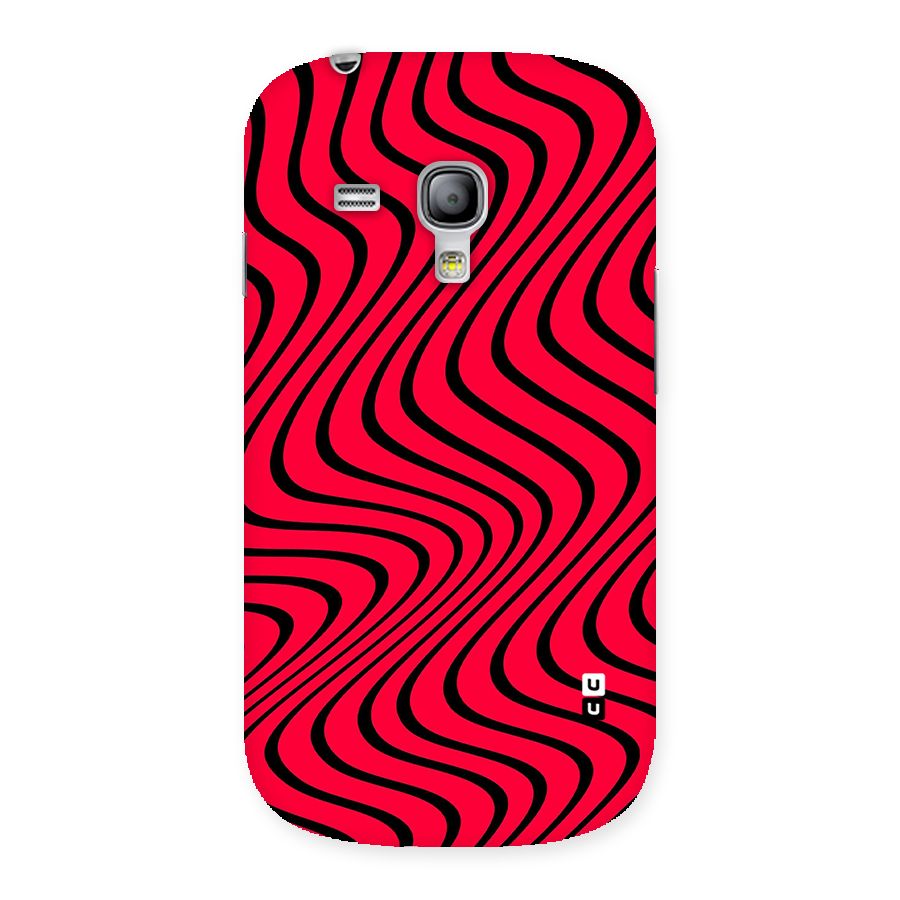 Waves Pattern Print Back Case for Galaxy S3 Mini