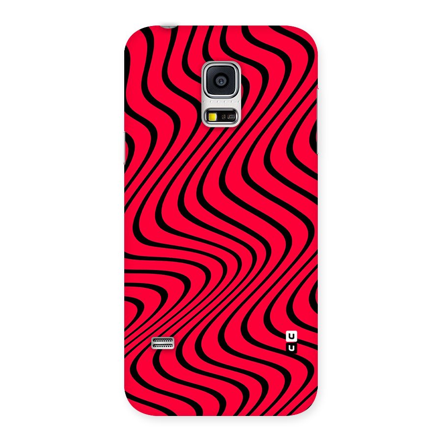 Waves Pattern Print Back Case for Galaxy S5 Mini