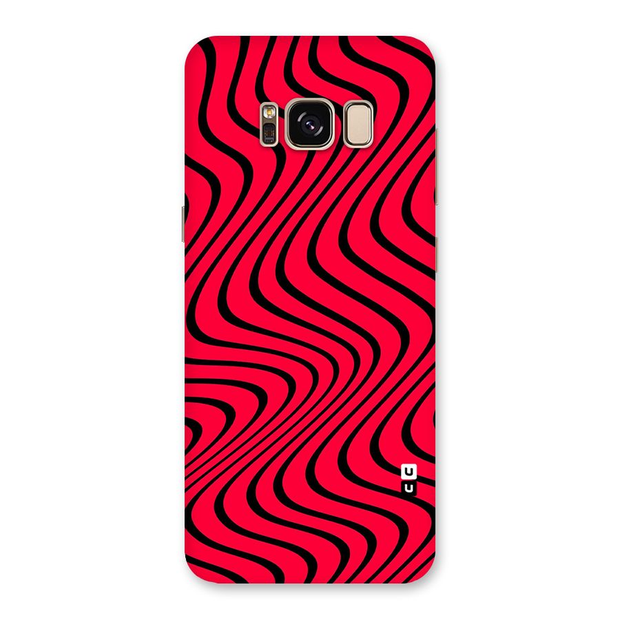 Waves Pattern Print Back Case for Galaxy S8