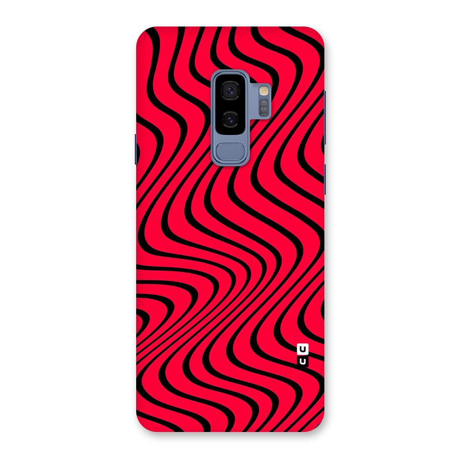 Waves Pattern Print Back Case for Galaxy S9 Plus