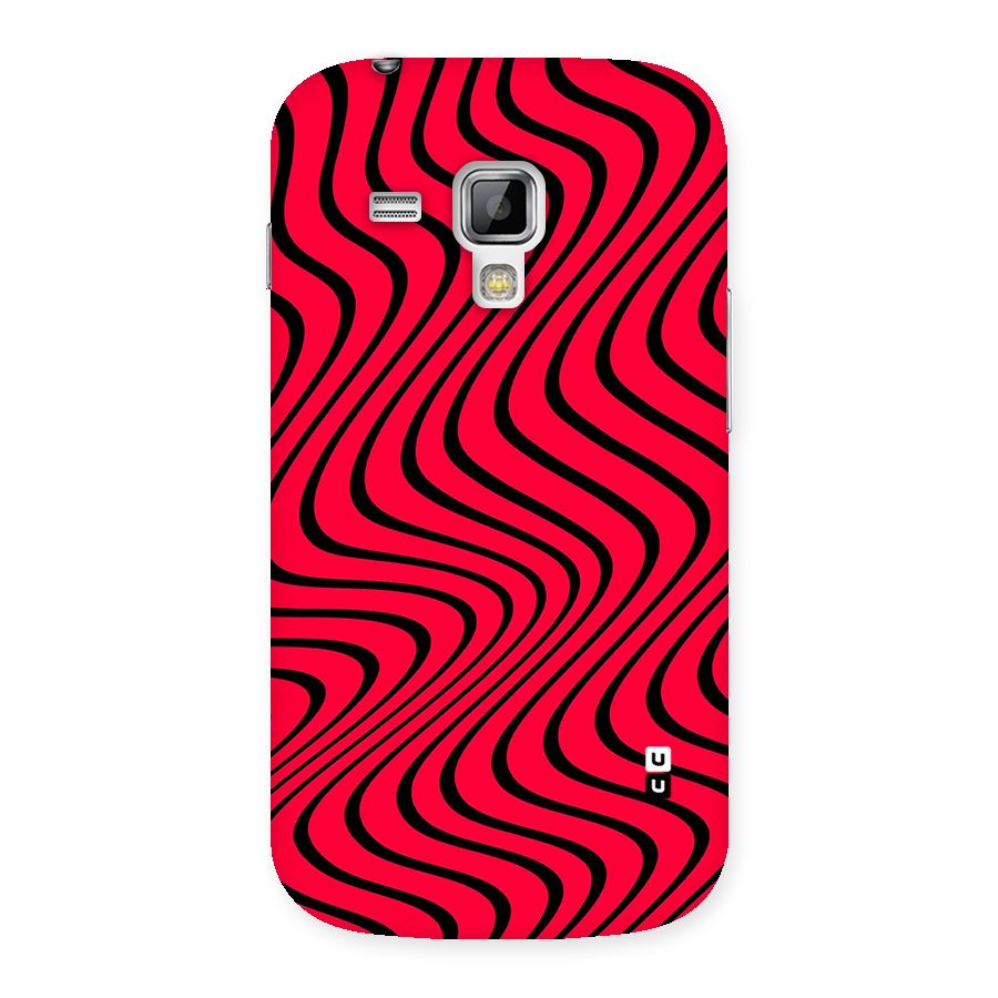 Waves Pattern Print Back Case for Galaxy S Duos