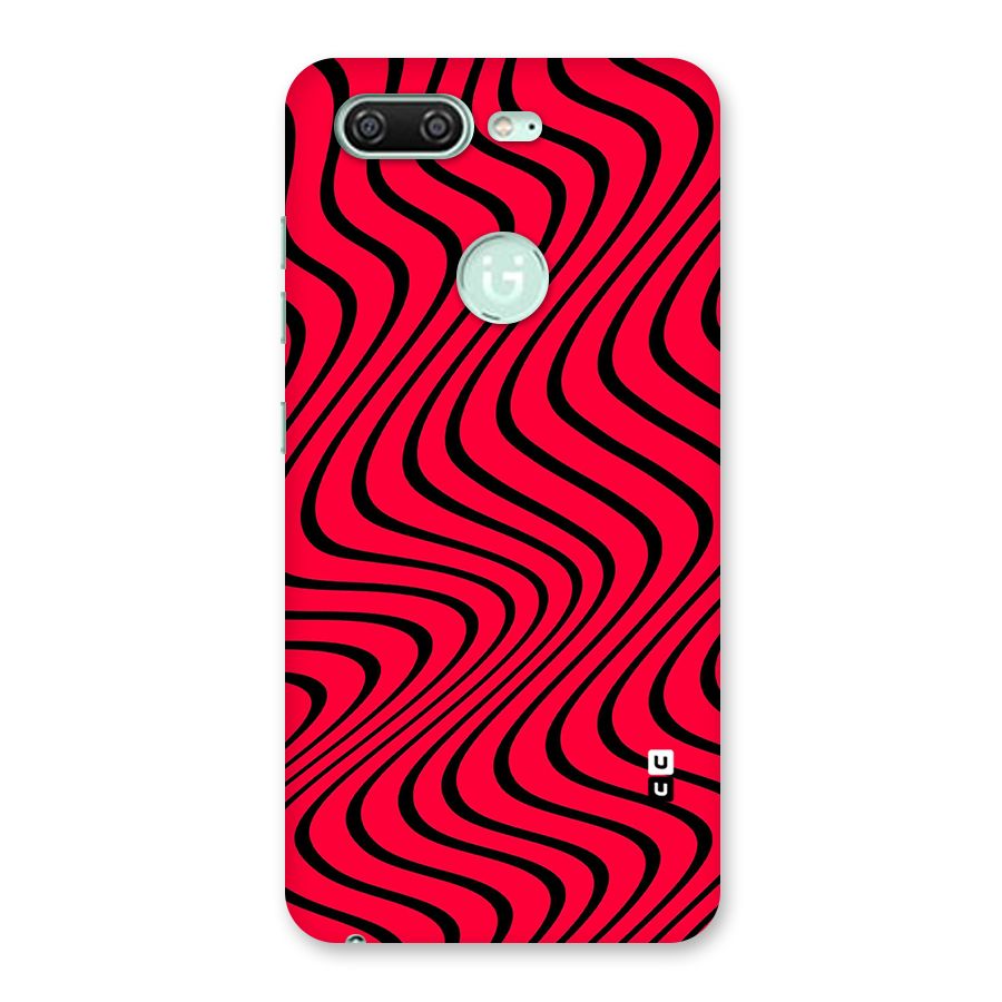 Waves Pattern Print Back Case for Gionee S10