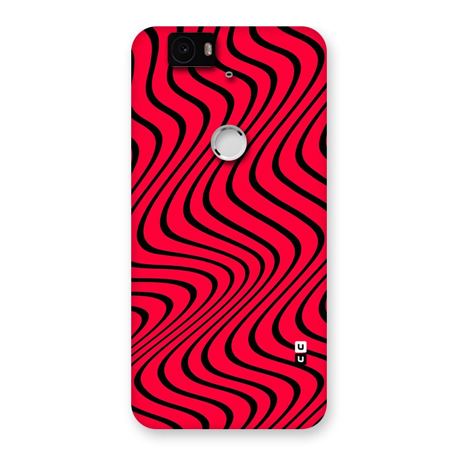 Waves Pattern Print Back Case for Google Nexus-6P