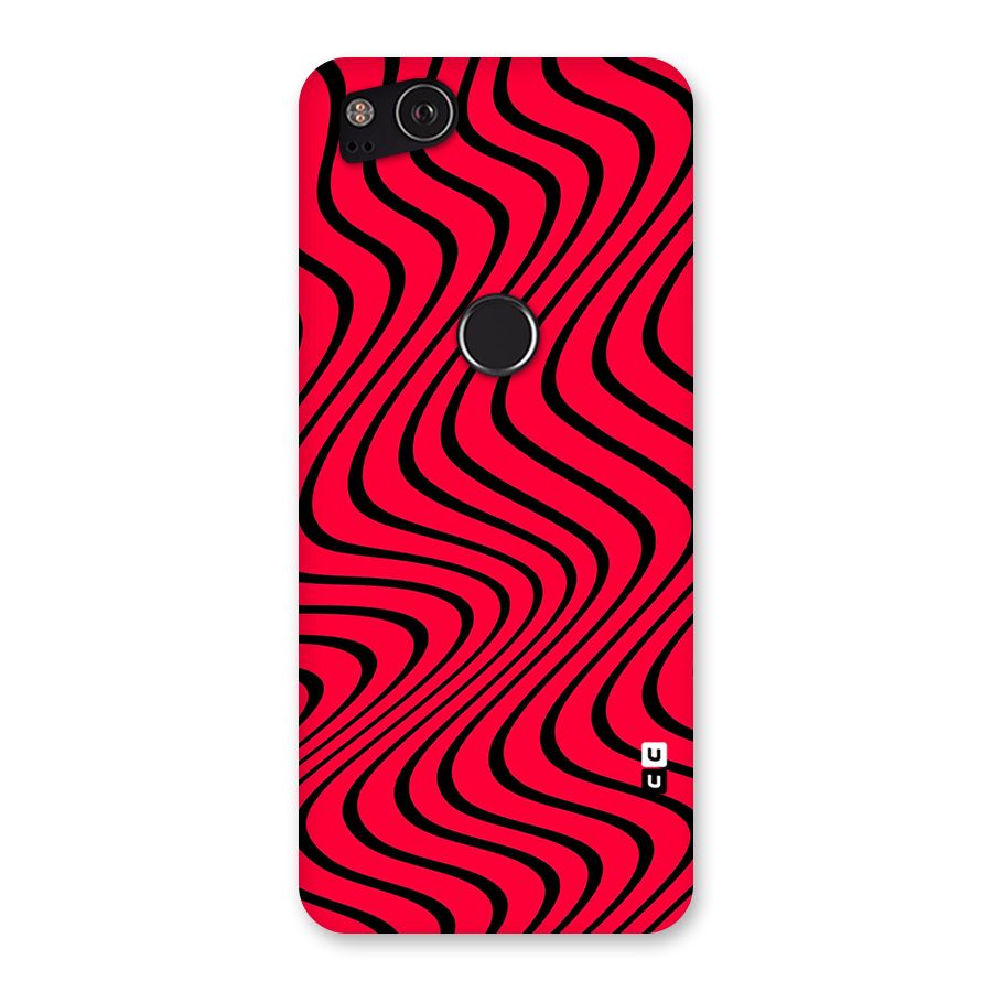Waves Pattern Print Back Case for Google Pixel 2