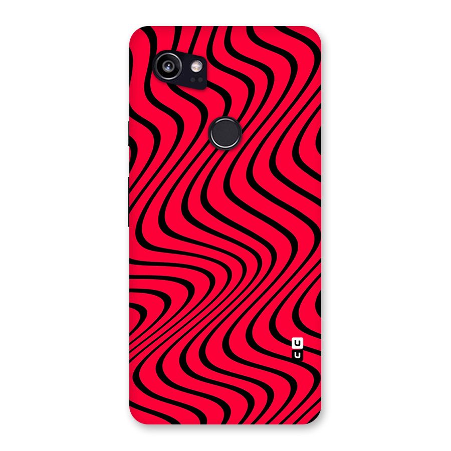 Waves Pattern Print Back Case for Google Pixel 2 XL