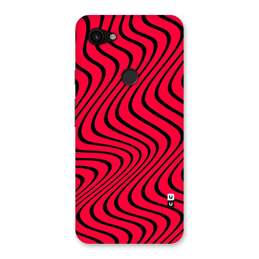Waves Pattern Print Back Case for Google Pixel 3a XL