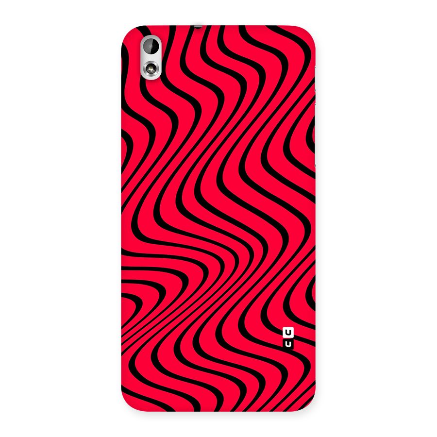 Waves Pattern Print Back Case for HTC Desire 816g