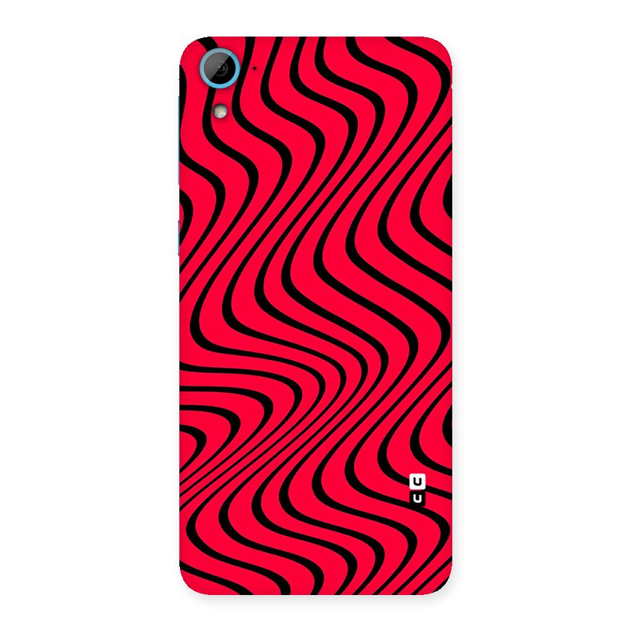 Waves Pattern Print Back Case for HTC Desire 826