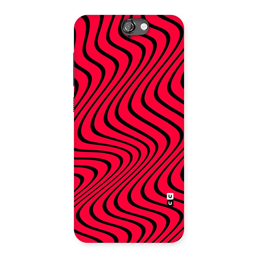 Waves Pattern Print Back Case for HTC One A9