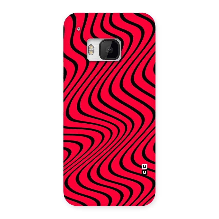Waves Pattern Print Back Case for HTC One M9