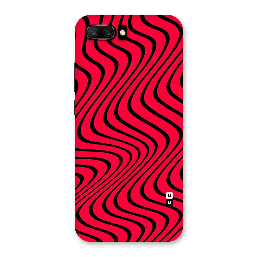 Waves Pattern Print Back Case for Honor 10