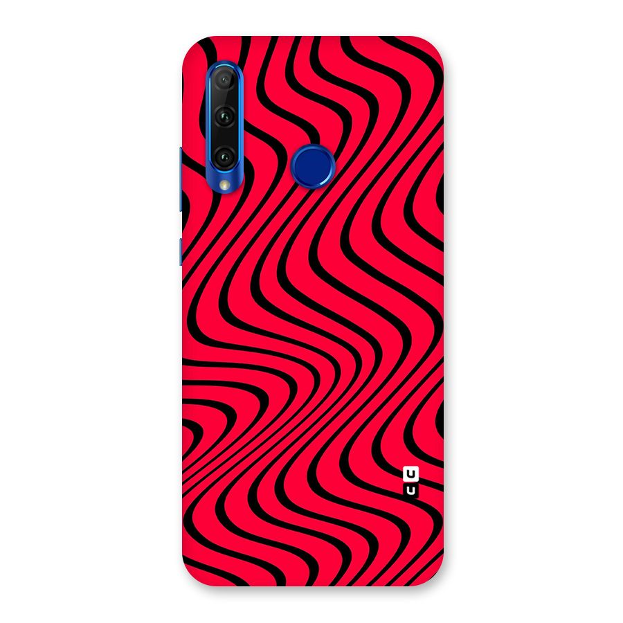 Waves Pattern Print Back Case for Honor 20i