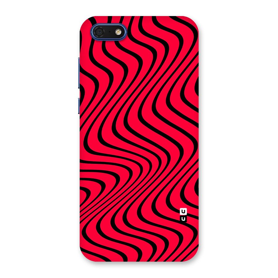 Waves Pattern Print Back Case for Honor 7s
