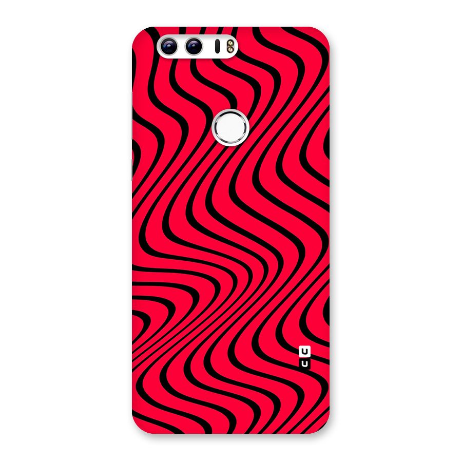 Waves Pattern Print Back Case for Honor 8