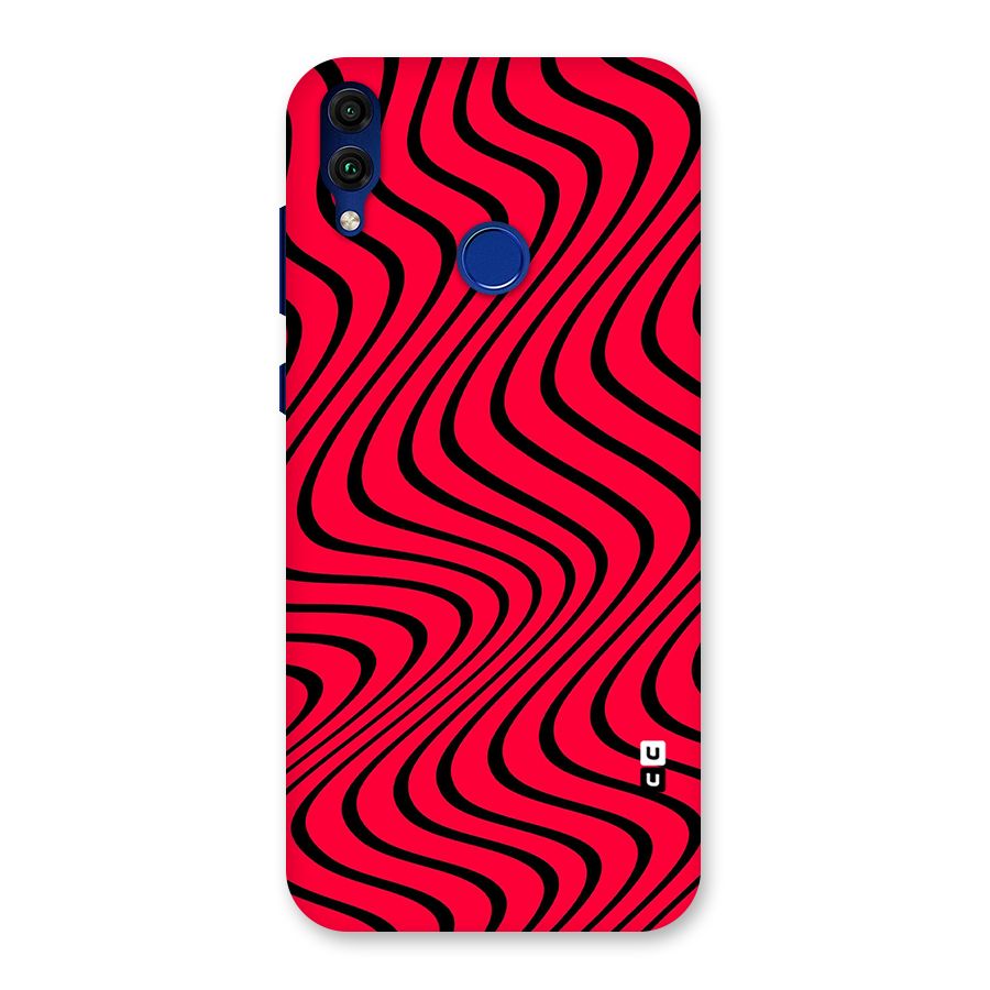 Waves Pattern Print Back Case for Honor 8C