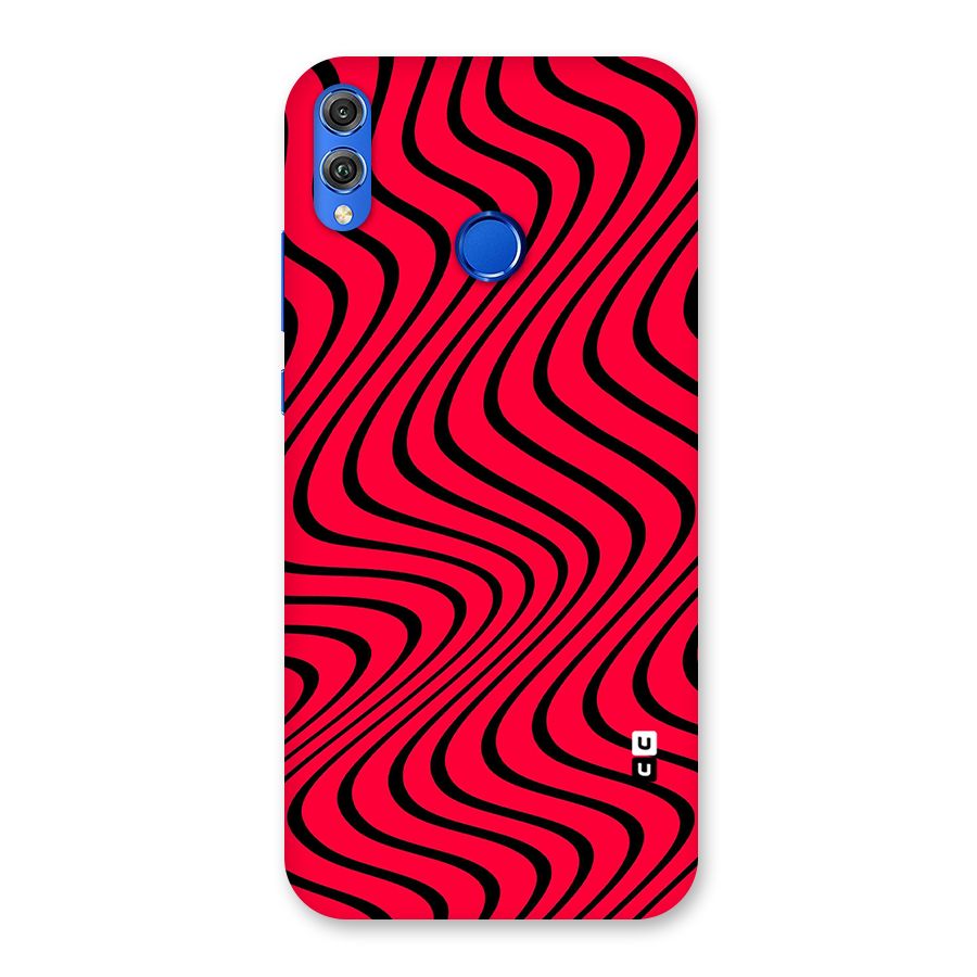 Waves Pattern Print Back Case for Honor 8X