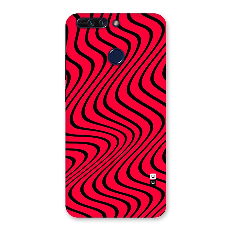 Waves Pattern Print Back Case for Honor 8 Pro