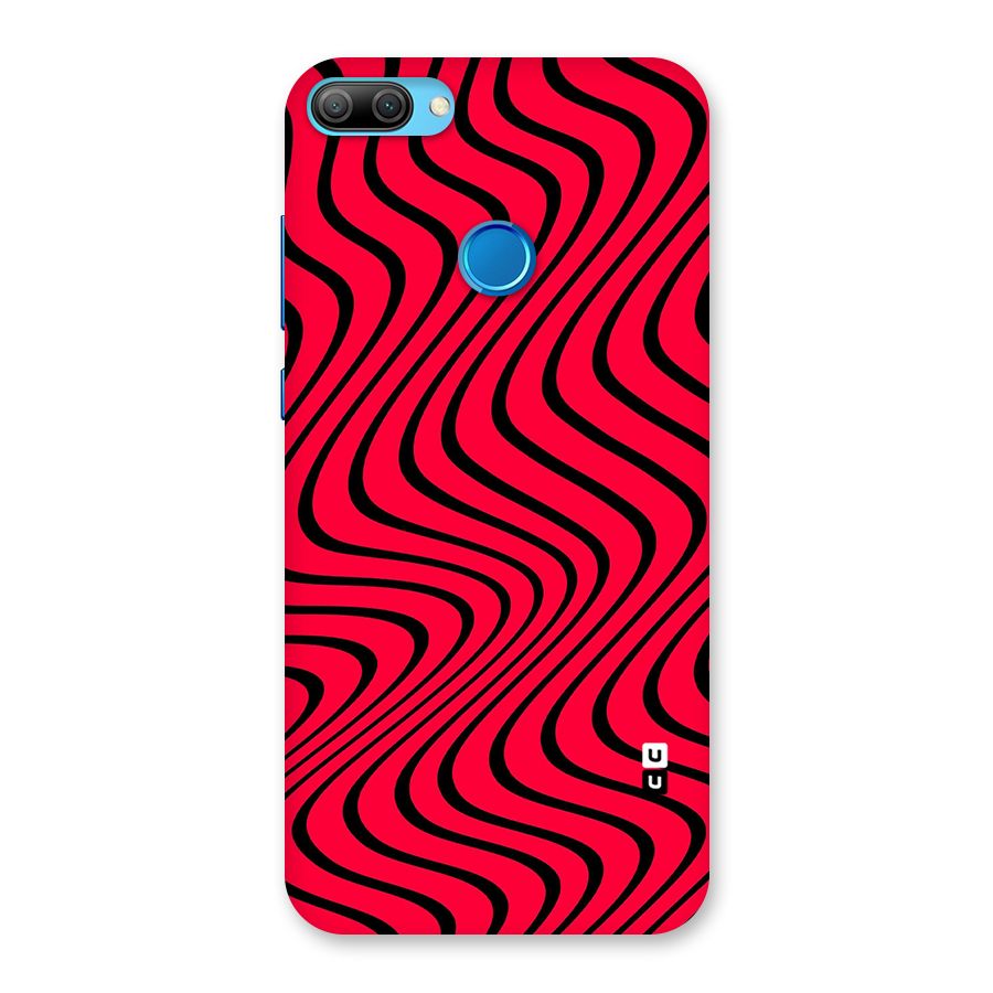 Waves Pattern Print Back Case for Honor 9N