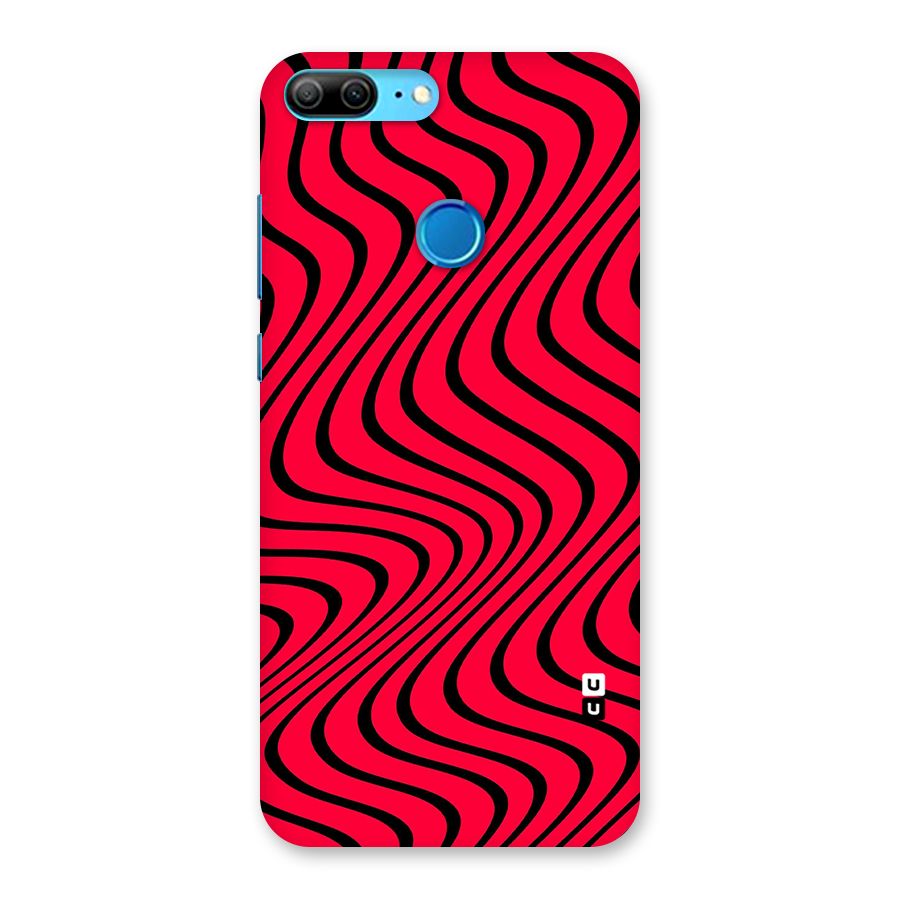 Waves Pattern Print Back Case for Honor 9 Lite