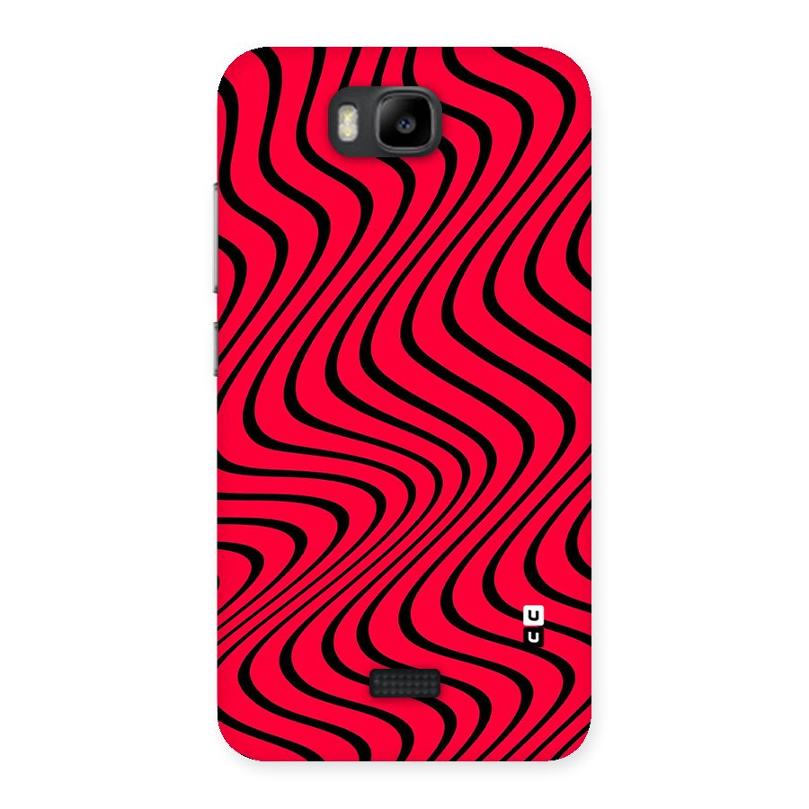 Waves Pattern Print Back Case for Honor Bee