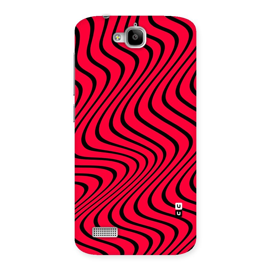 Waves Pattern Print Back Case for Honor Holly
